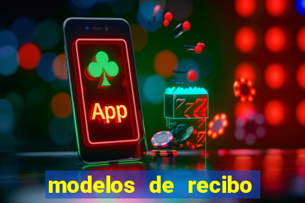 modelos de recibo de pagamento word